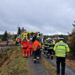 Požár a srážka drážního vozidla s německými cyklisty. U Stožce se konalo velké česko-německé cvičení
