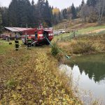 Požár a srážka drážního vozidla s německými cyklisty. U Stožce se konalo velké česko-německé cvičení
