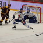 Kohouti si poprvé vyzkoušeli novou arénu v Jihlavě. Jediný gól Plášila ale na body nestačil