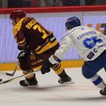 Kohouti si poprvé vyzkoušeli novou arénu v Jihlavě. Jediný gól Plášila ale na body nestačil