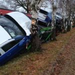 U Libějovic havarovalo nákladní auto. Hasiči přečerpávají naftu z nádrží