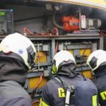 V Písku hořel elektroautobus. Chytily v něm baterie