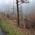 Hasiči, záchranáři a policisté se nezastavili už od soboty. Na Krumlovsku po srážce s daňkem hromadná nehoda