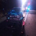 Hasiči, záchranáři a policisté se nezastavili už od soboty. Na Krumlovsku po srážce s daňkem hromadná nehoda