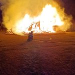 V Prasetíně hořela unimobuňka