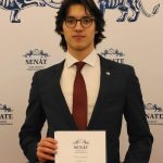 Miroslav Mládek z táborské průmyslovky převzal za své úspěchy ocenění v Senátu