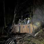 U Měšic shořela v noci chata. Vyjížděli hasiči i záchranáři