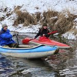 Vánoční splouvání Lužnice bylo po letech pohádkově zimní