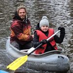 Vánoční splouvání Lužnice bylo po letech pohádkově zimní