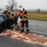 Dopravu na obchvatu Němčic zkomplikovala nehoda se zraněním