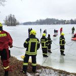 Hasiči v Jindřichově Hradci lovili ohrožené z ledového Vajgaru. V rybníku se ocitl i městský politik