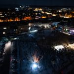 V Soběslavi se obešli bez ohňostroje. Videoprojekce rozdělila lidi na dvě skupiny