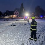 U přívozu ve Frymburku se potopila osmikolka na úpravu ledu