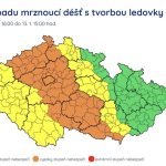 Meteorologové vydali varování před silnou ledovkou. Tvořit se může už v pondělí odpoledne