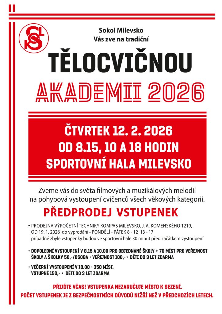 Tradice trvá dál! Milevsko se může těšit na další telocvičnou akademii Sokolů - Jižní Čechy Teď!