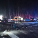 U Temelína se střetla tři auta, nehoda si vyžádala dvě zranění