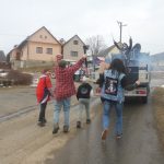 Na masopust do Držkrajova dorazila skupina Kiss. Přijeli i čeští olympionici