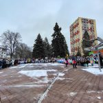 Masopustní průvod ovládl Sezimovo Ústí, na náměstí dorazily stovky masek