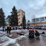 Masopustní průvod ovládl Sezimovo Ústí, na náměstí dorazily stovky masek