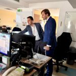 Ministr zdravotnictví Adam Vojtěch navštívil Nemocnici České Budějovice. Zajímal si i o chod záchranné služby