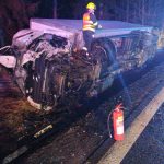 AKTUALIZOVÁNO: U Velké Turné se v noci stala vážná nehoda. Silnice je uzavřena