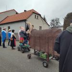 Masopust v Holašovicích znovu ožil. Letos se objevily i Valentýnky