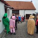 Masopust v Holašovicích znovu ožil. Letos se objevily i Valentýnky