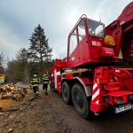 Hasiči pomáhají v Noskově se zvednutím koně