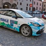 Prachatice přivítaly ecoRally. Diváky na Velkém náměstí zaujaly elektromobily i veterány 
