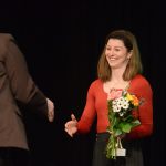 Královnou milevského sportu je olympionička Julie Pejšová. Cenu jí předávala předchůdkyně Pavla Molíková