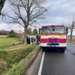 Kvůli vyprošťování havarované cisterny bude uzavřena přibližně na hodinu silnice u Vitějovic