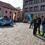 Prachatice přivítaly ecoRally. Diváky na Velkém náměstí zaujaly elektromobily i veterány 