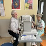 Nitrooční tlak si ve strakonické nemocnici nechaly změřit desítky lidí