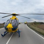 U Horusic se střetlo auto s cyklistkou. Zraněnou ženu do nemocnice transportoval vrtulník