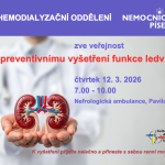 Nemocnice Písek chystá pro veřejnost preventivní vyšetření ledvin