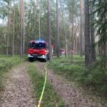 Lesní požár u Vlkova byl nahlášen z letadla