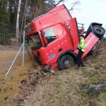 Dálnice D3 je po nehodách kamionů opět průjezdná bez omezení