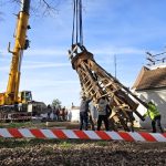 VIDEO: Z věže kostela v Domaníně zmizela báň. Rekonstrukce památky přináší překvapení