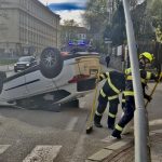 Na jordánské hrázi obrátila auto na střechu řidička, na průběh nehody si nepamatuje