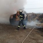 Ve Vodňanech skončil v plamenech nakladač. Škoda je 300 tisíc korun