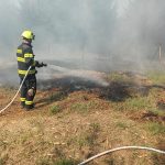 Nedaleko Borkovic na Táborsku hoří les
