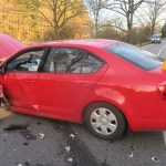 U Sedlice se čelně střetla dvě auta. Za nehodou stál zřejmě mikrospánek