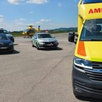 Na všechovském letišti muž ve vysoké rychlosti vážně havaroval na čtyřkolce