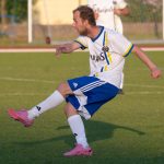 Fotbal: Čtyři Dvory přejely Slavonice osmi góly. Matěj Malina zazářil hattrickem