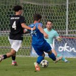 Fotbal: Vrána rozhodl derby v nastavení. Dolní Dvořiště zvládlo sedmigólovou přestřelku v Kaplici