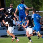 Fotbal: Vrána rozhodl derby v nastavení. Dolní Dvořiště zvládlo sedmigólovou přestřelku v Kaplici