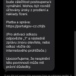Pozor! Podvodníci vyzývají k zaplacení pokuty sms zprávou