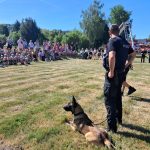 Nová posila strakonických policistů: Služební pes Ax se poprvé představil veřejnosti