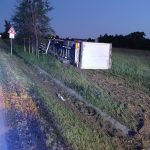 Řidič nákladního auta na Jindřichohradecku nezvládl řízení. Škoda je půl milionu