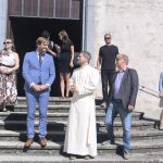 Ministr Adam Vojtěch trávil jako kluk prázdniny ve Veselíčku. V Milevsku si prohlédl polikliniku, prošel baziliku a viděl i tátovu školu